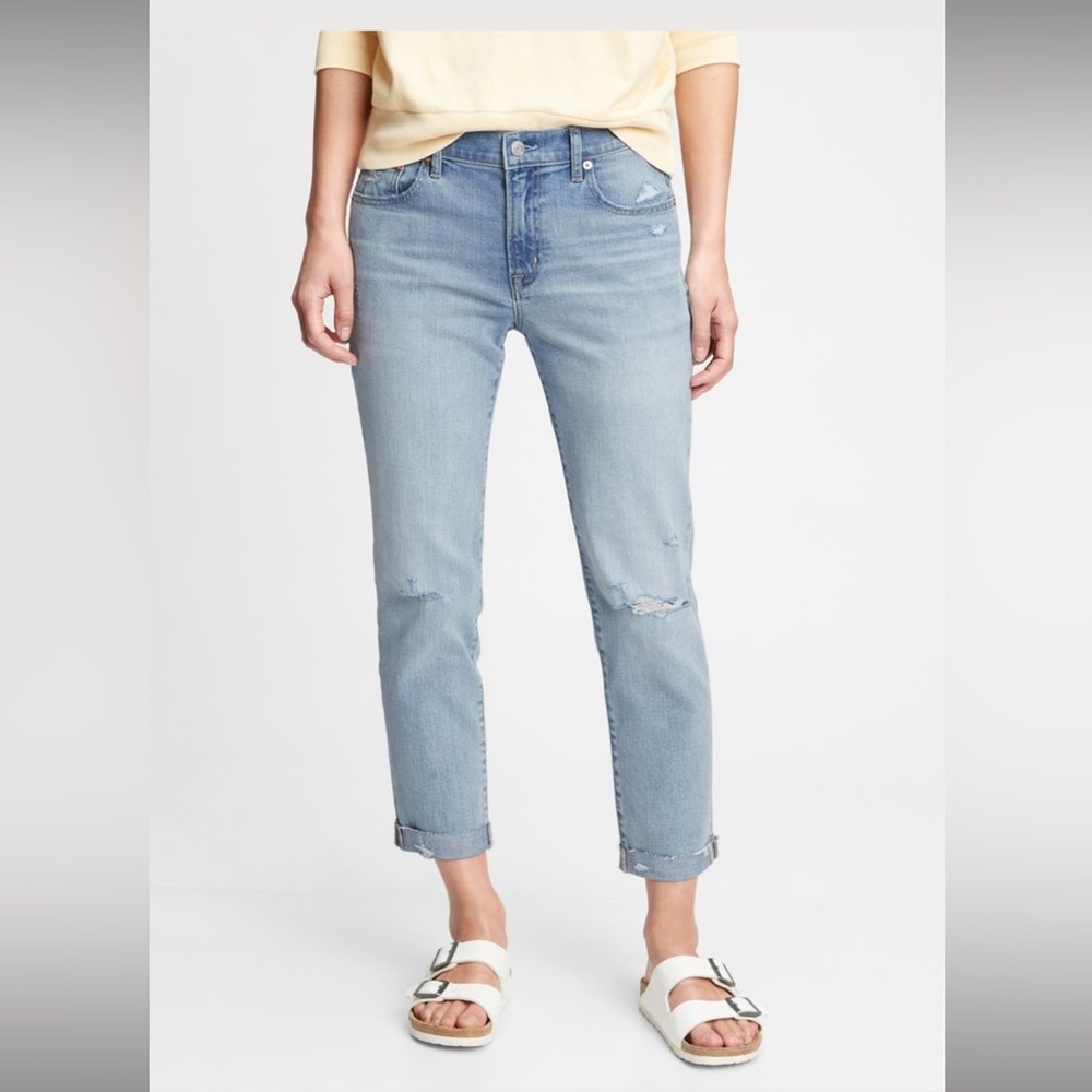 Gap Mid Rise Girlfriend Jeans